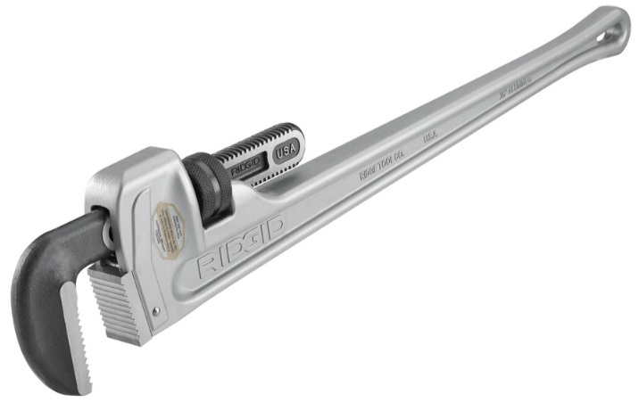 Алюминиевый прямой трубный ключ Ridgid 836