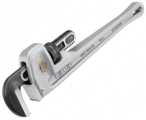 Алюминиевый прямой трубный ключ Ridgid 818