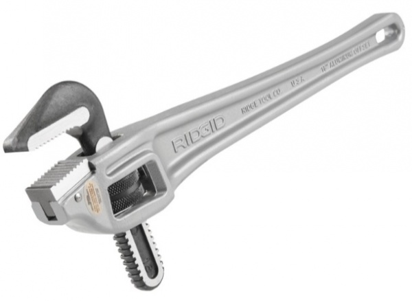 Алюминиевый коленчатый трубный ключ Ridgid 18